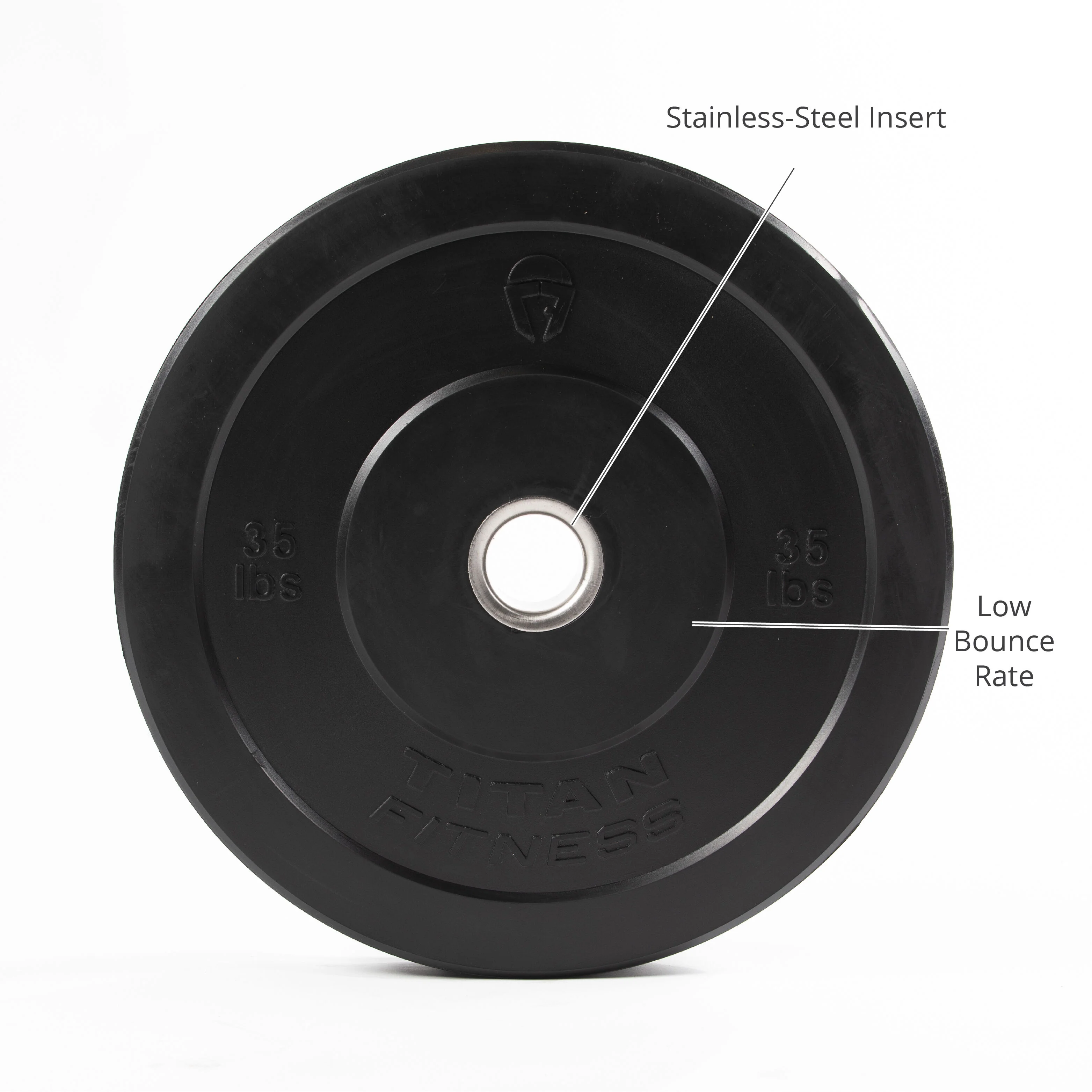 Scratch and Dent - 35 LB Single Economy Black Bumper Plate - FINAL SALE - Image 3