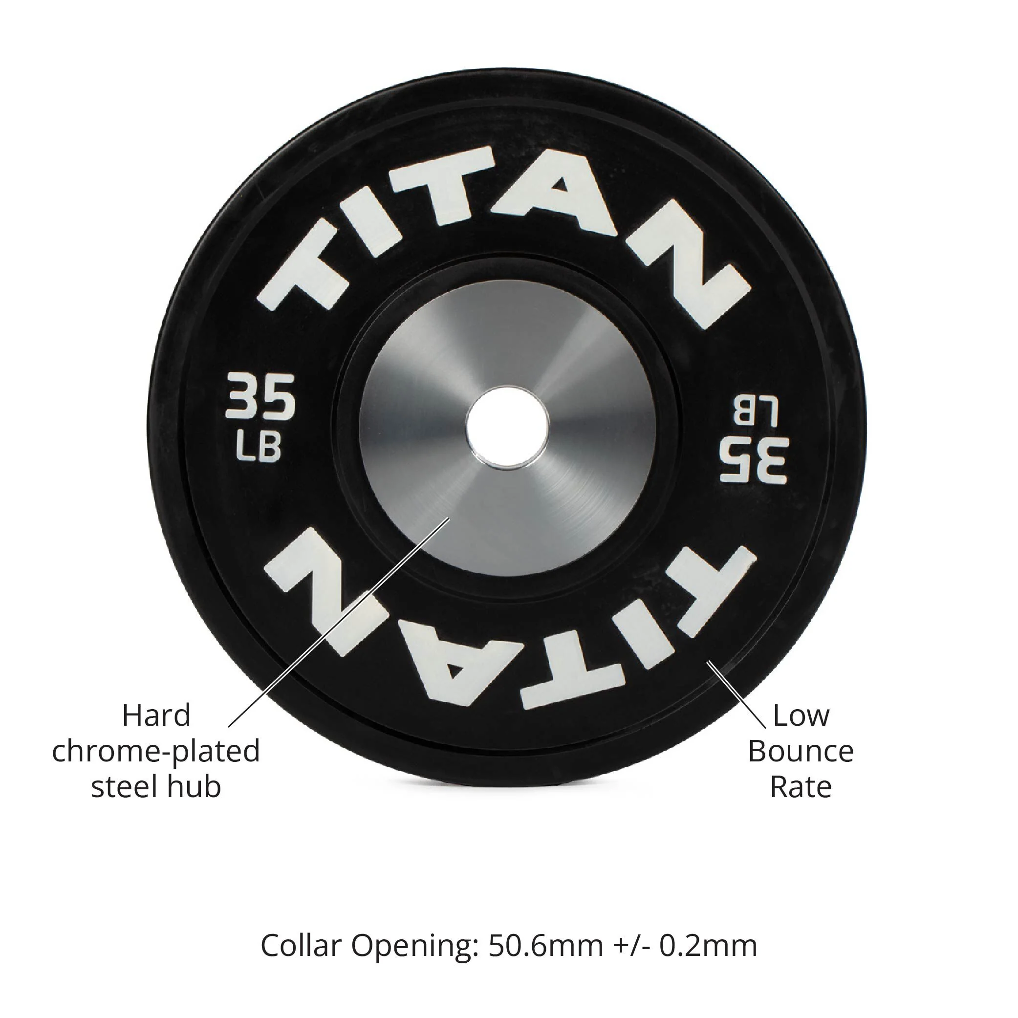 Scratch and Dent, 35 LB Single Elite Competition Plate - Image 7