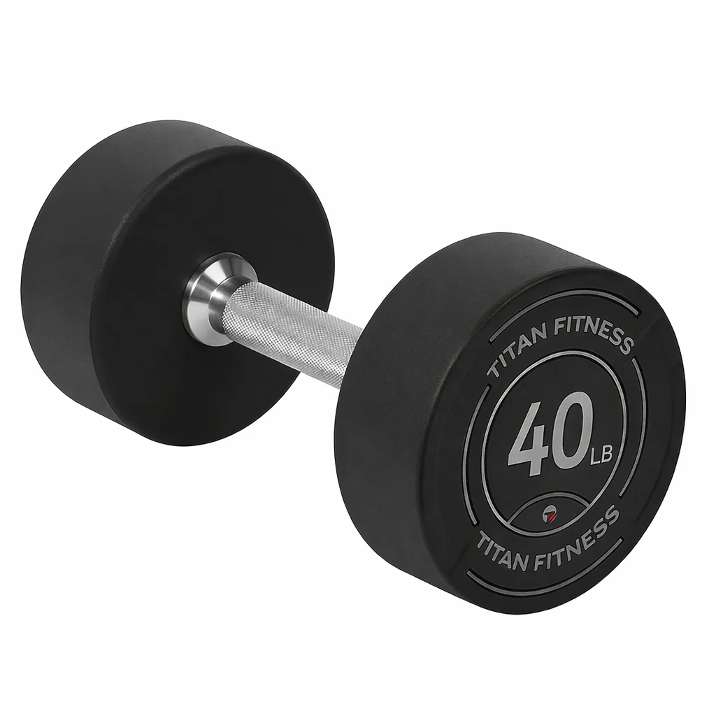 Scratch and Dent, 40 LB Round Urethane Dumbbell