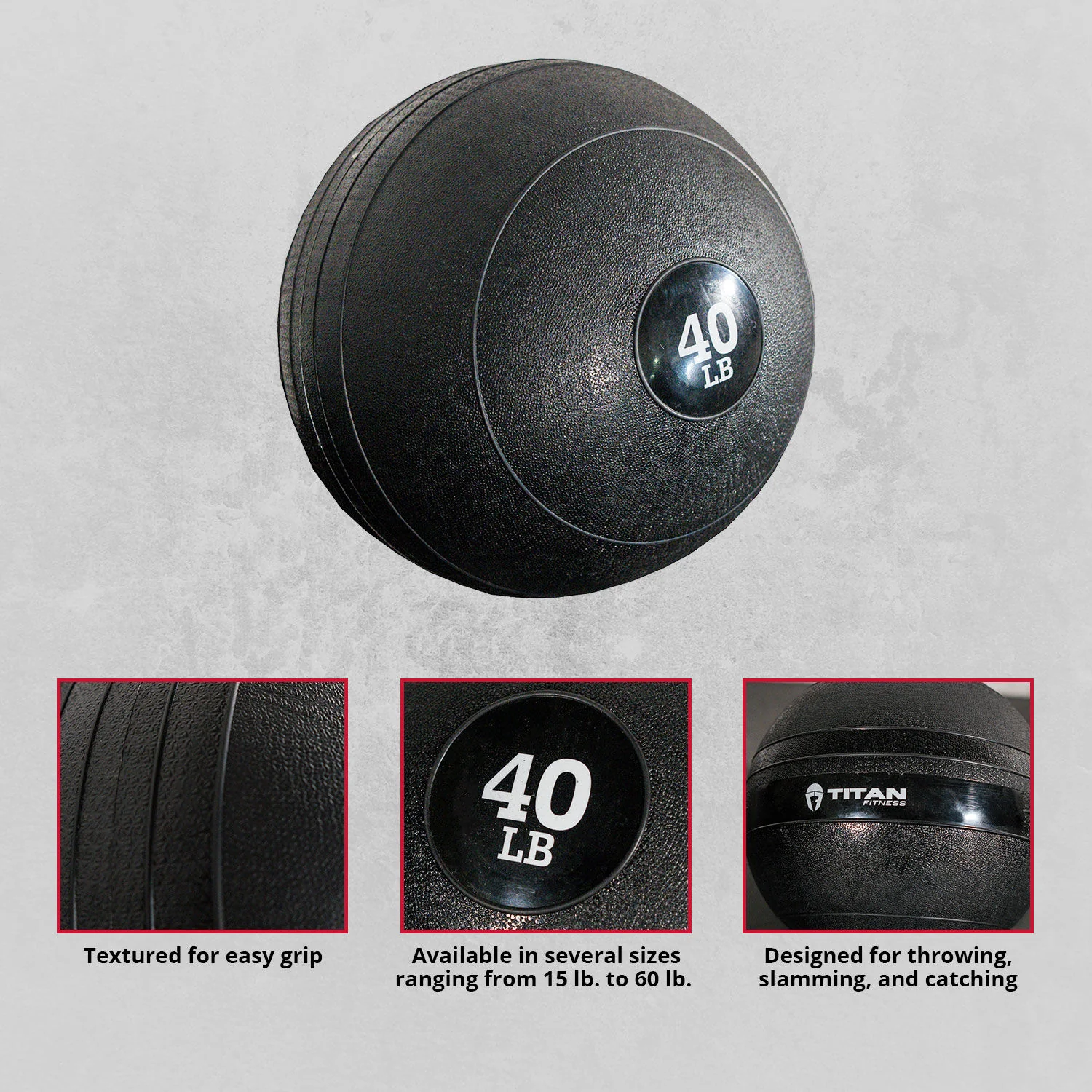 Scratch and Dent - 40 lb. Slam Ball Rubber - FINAL SALE - Image 2