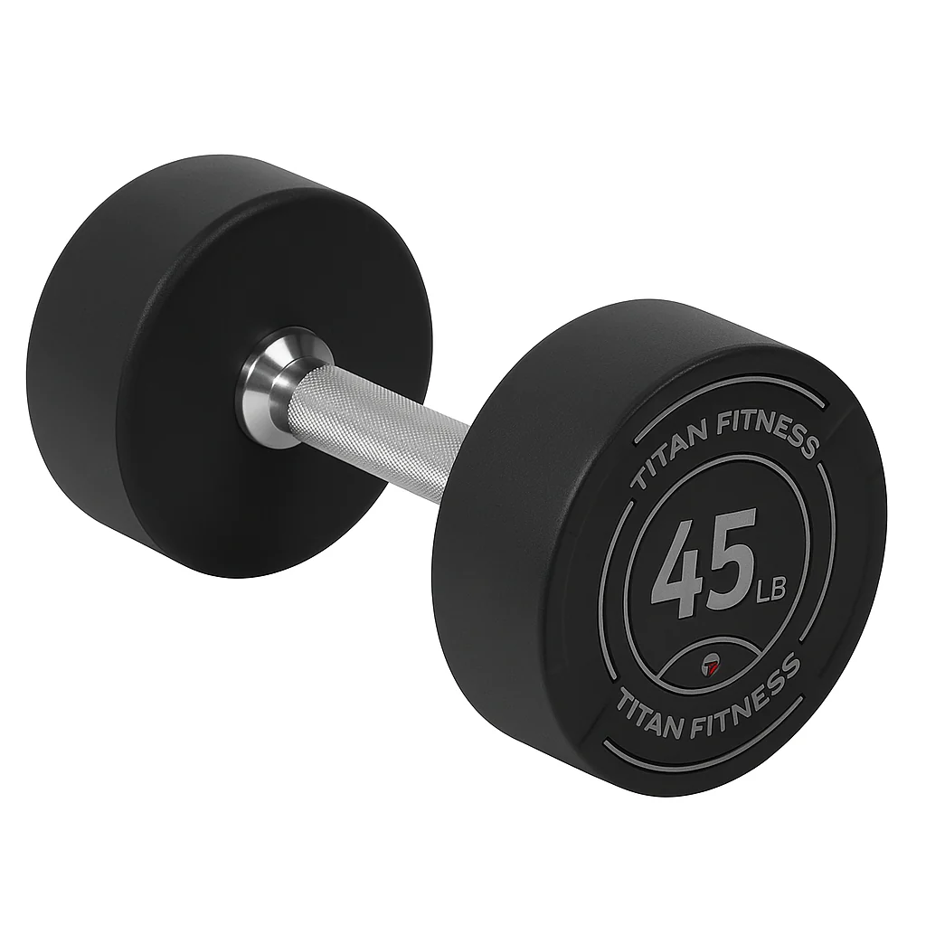 Scratch and Dent, 45 LB Round Urethane Dumbbell