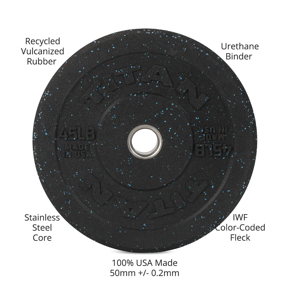 45 LB Single Crumb Rubber Bumper Plate - Image 9