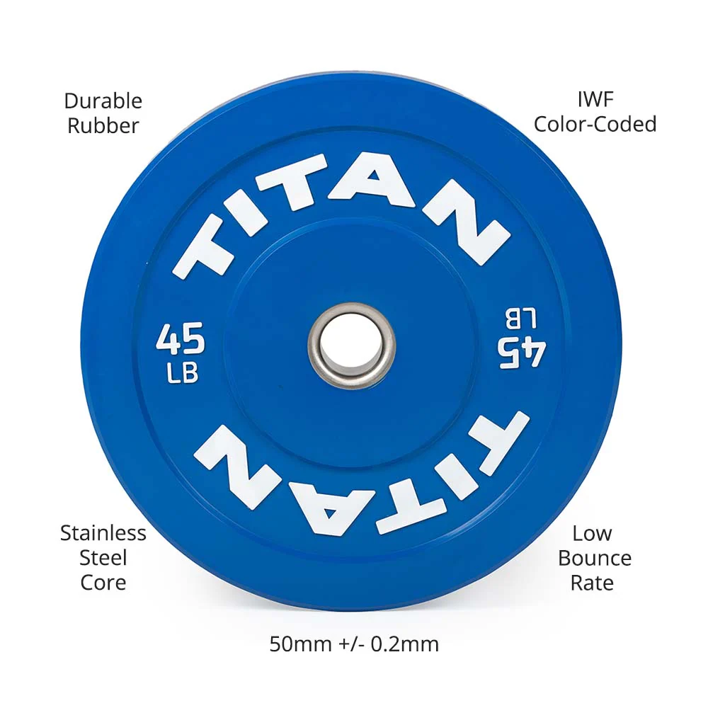Scratch and Dent, 45 LB Single Economy Color Bumper Plate - Image 2