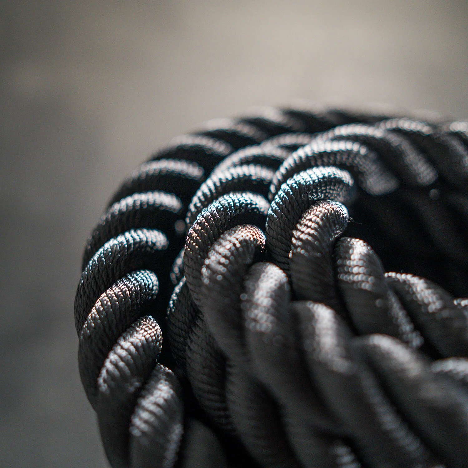 Scratch and Dent - 50' x 1.5" Battle Rope Black Poly Dacron - FINAL SALE - Image 2