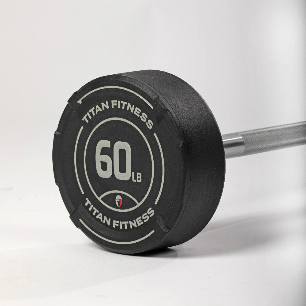 60 LB Straight Fixed Urethane Barbell - Image 7