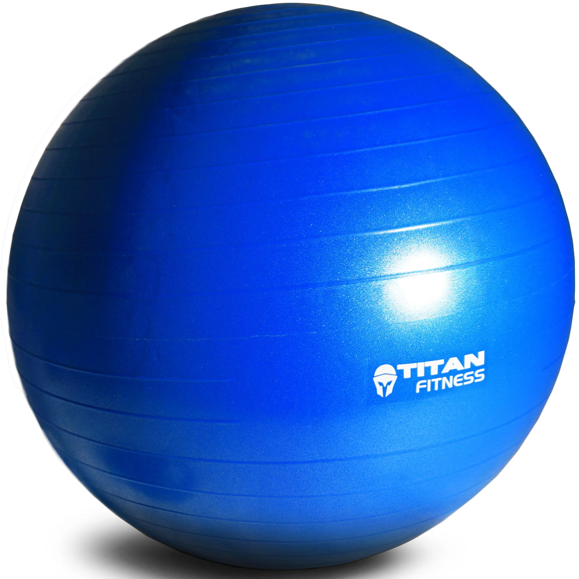 Scratch and Dent, 65cm Anti Burst Yoga Stability Exercise Ball w/ Pump Blue - Image 4