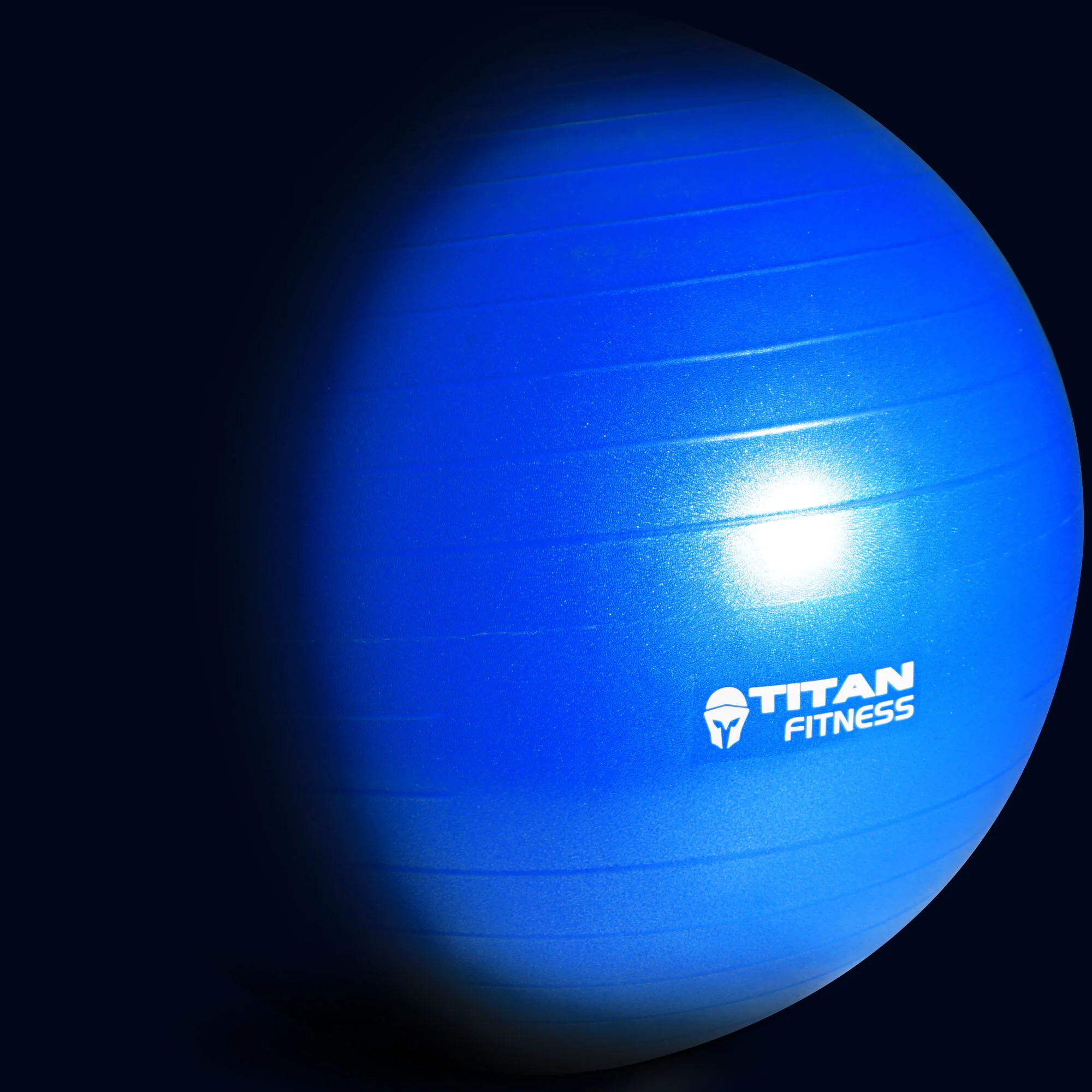 Scratch and Dent, 65cm Anti Burst Yoga Stability Exercise Ball w/ Pump Blue - Image 8
