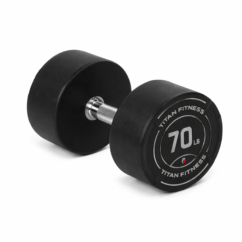 Scratch and Dent, 70 LB Round Urethane Dumbbell
