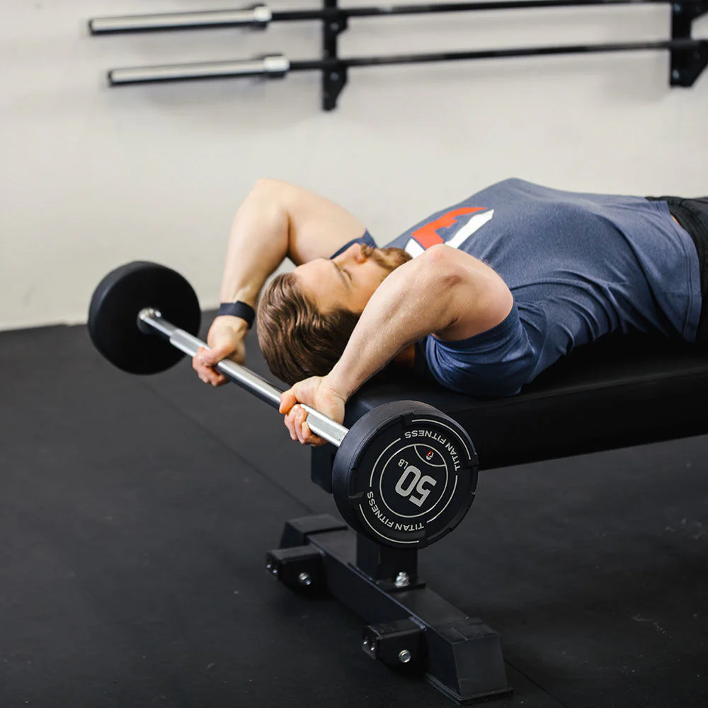 70 LB Straight Fixed Urethane Barbell - Image 2