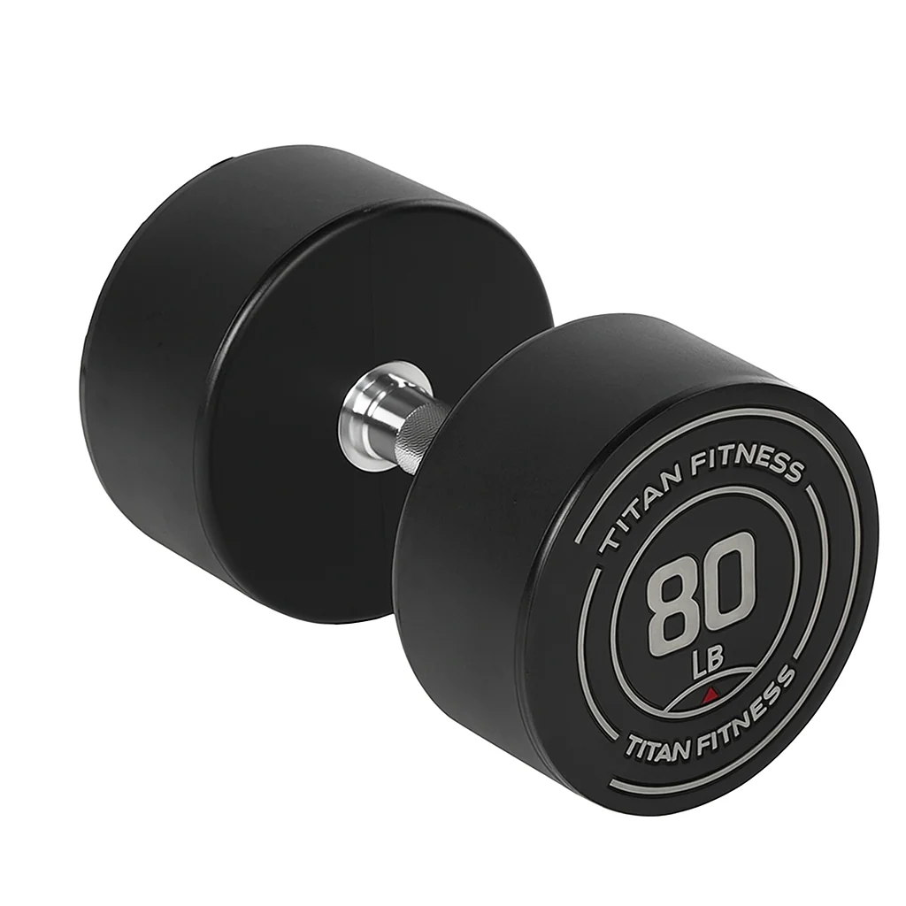 Scratch and Dent, 80 LB Round Urethane Dumbbell