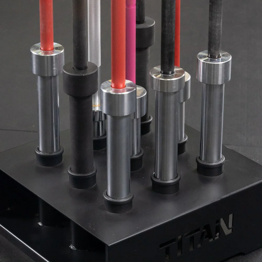 Scratch and Dent - 9 Bar Olympic Barbell Holder Vertical Storage Rack 19" x 19" - FINAL SALE - Image 4