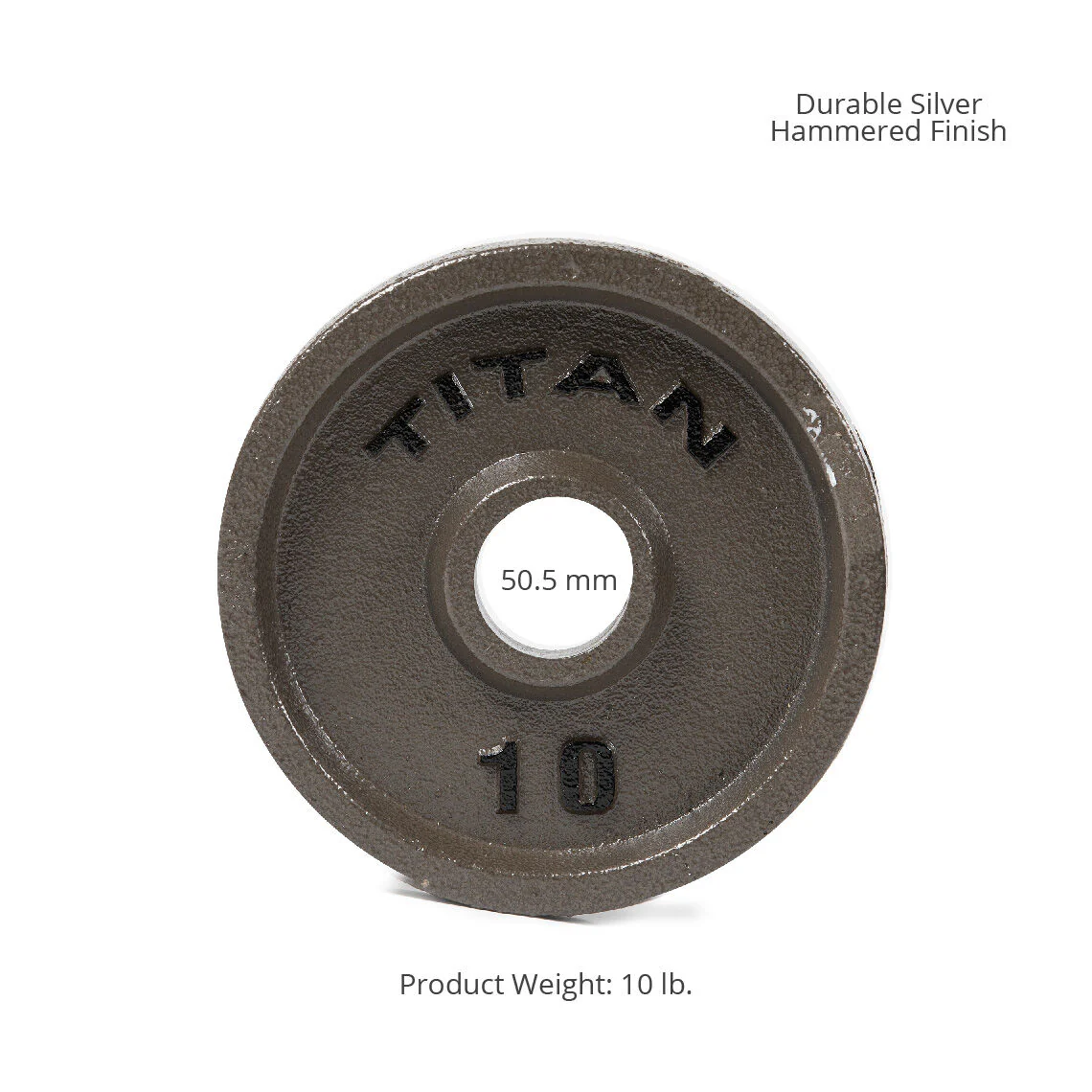 Scratch and Dent - Cast Iron Olympic Weight Plates | 10 LB Pair - FINAL SALE - Image 3