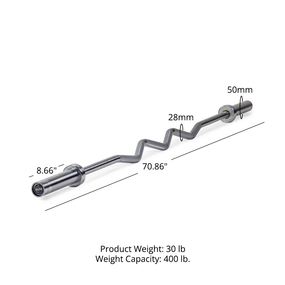 Scratch and Dent, Elite Series Rackable EZ Curl Bar - Image 10