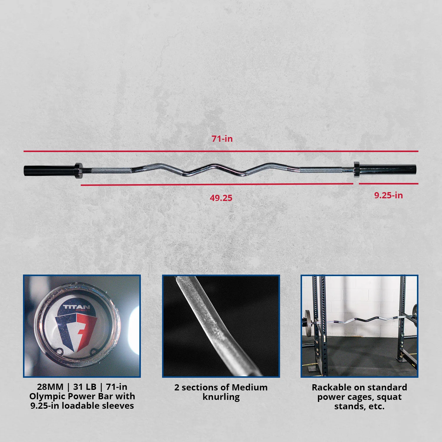 Scratch and Dent - EZ Curl Bar | Rackable - FINAL SALE - Image 2