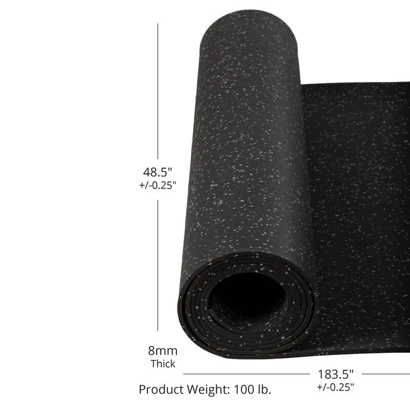 Gray Crumb Rubber Gym Flooring Roll - Image 7
