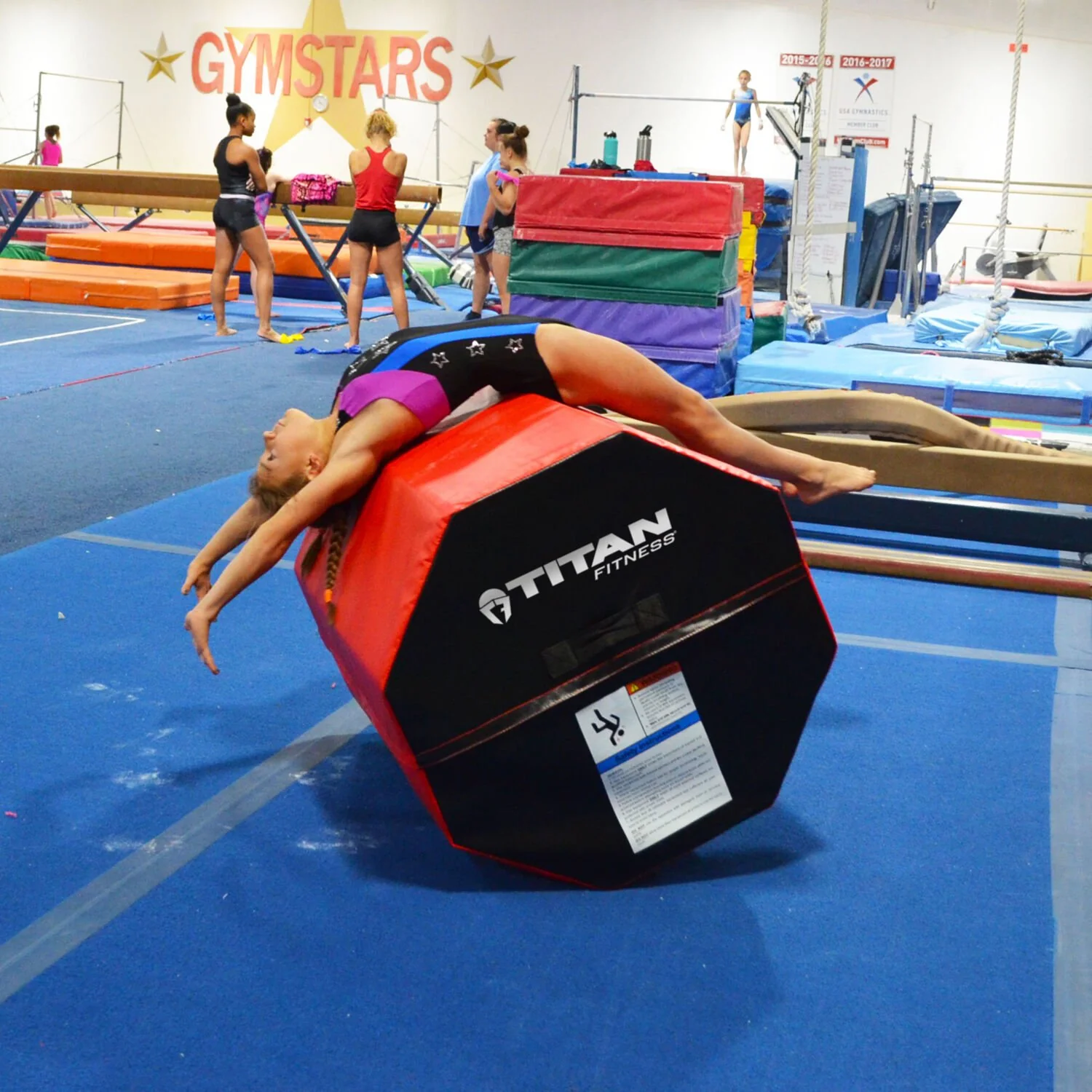 Scratch and Dent, Junior Gymnastic Large Octagon Style Tumbler Trainer - Image 3