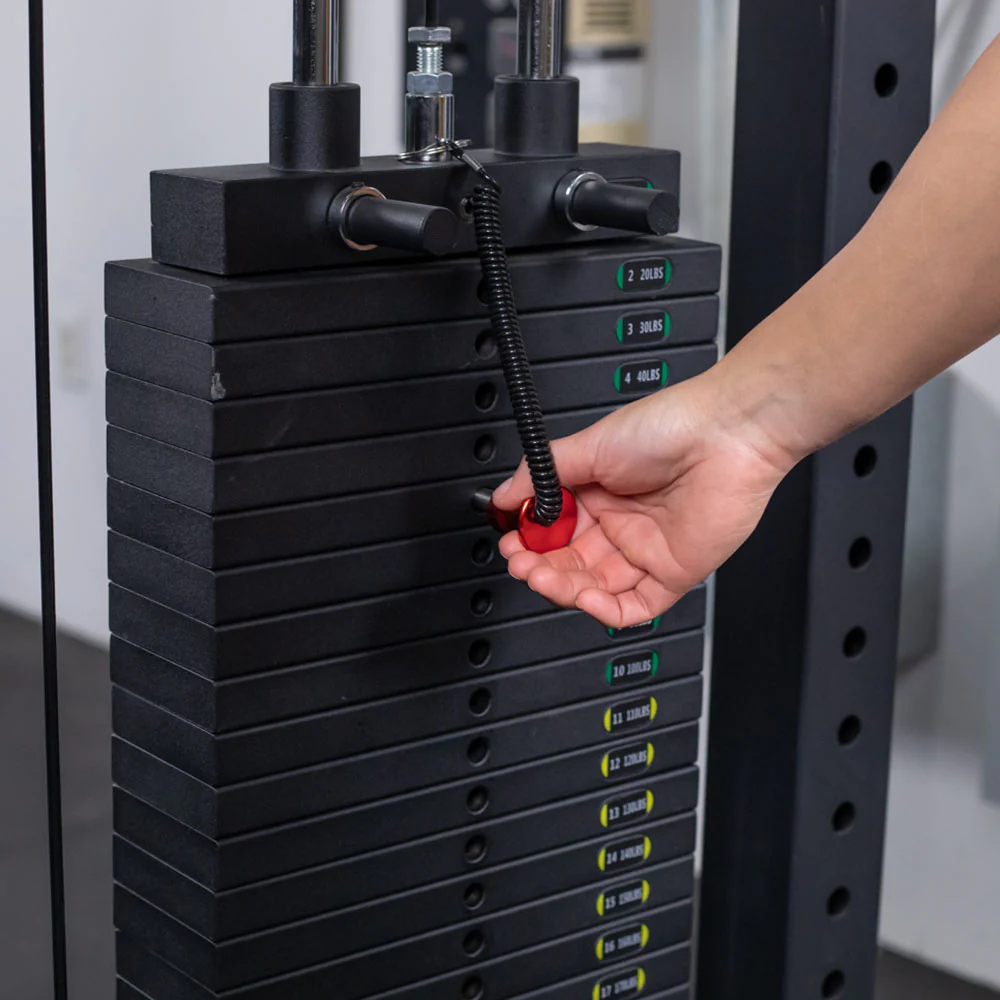 Lat Tower Pulldown & Cable Row Machine | 10 - 300 LB Selector - Image 7