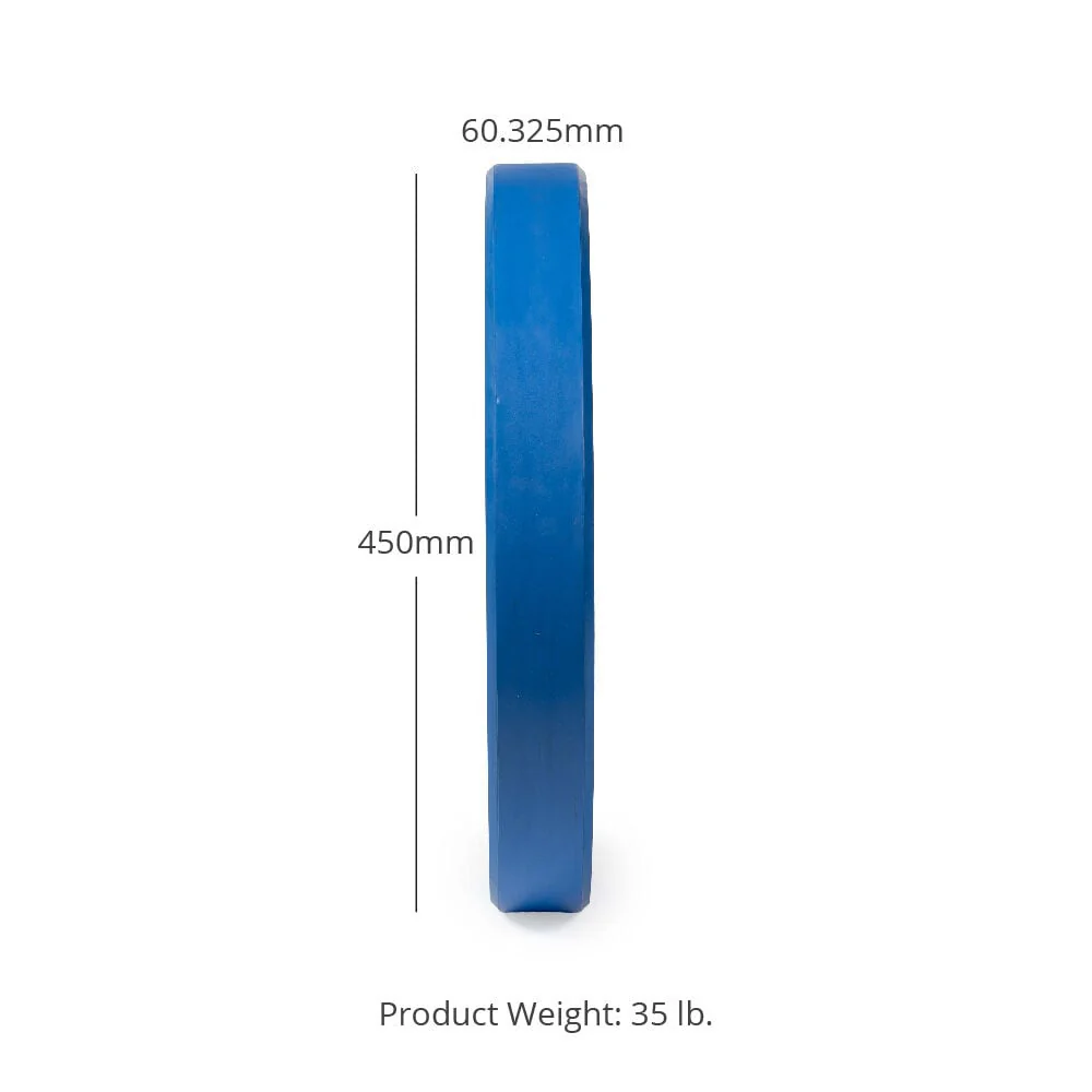 Scratch and Dent - Olympic Rubber Bumper Plates | Color | 35 LB Single - FINAL SALE - Image 2