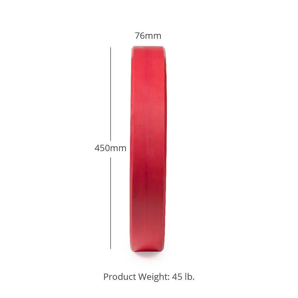 Scratch and Dent - Olympic Rubber Bumper Plates | Color | 45 LB Single - FINAL SALE - Image 3