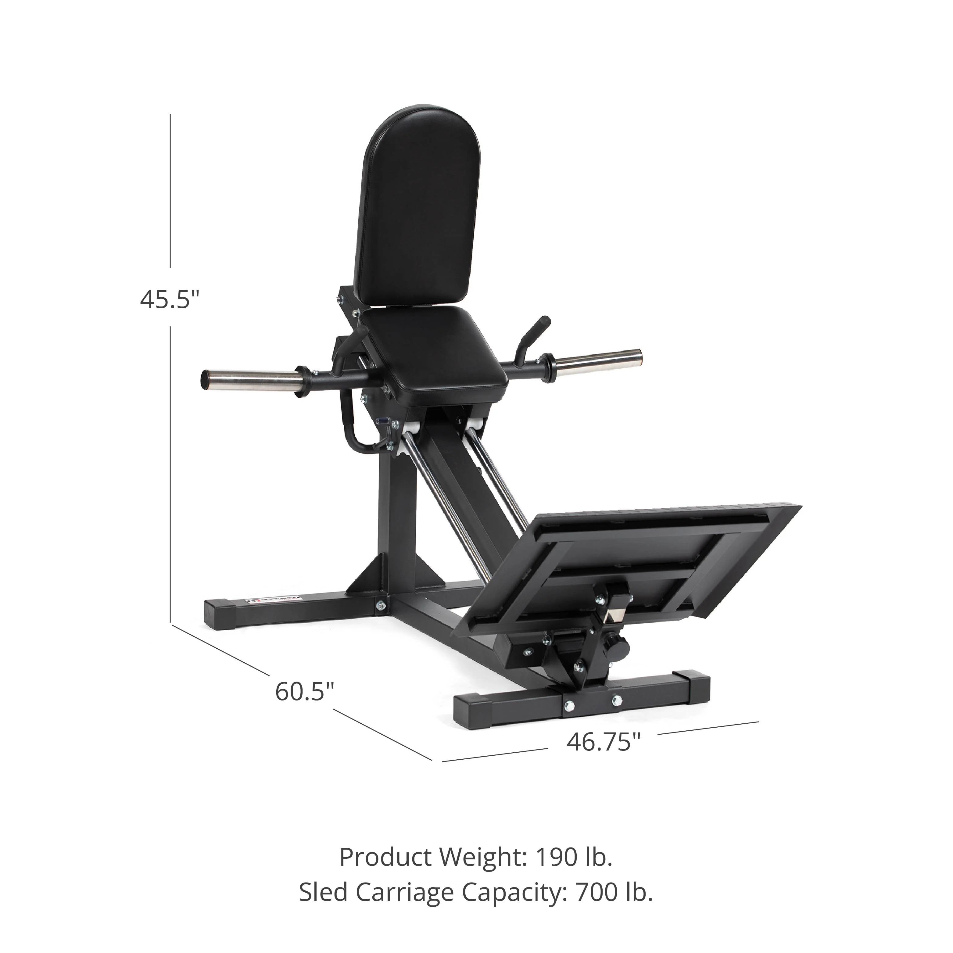 Scratch and Dent, Plate-Loaded Linear Hack Squat Machine - Image 11