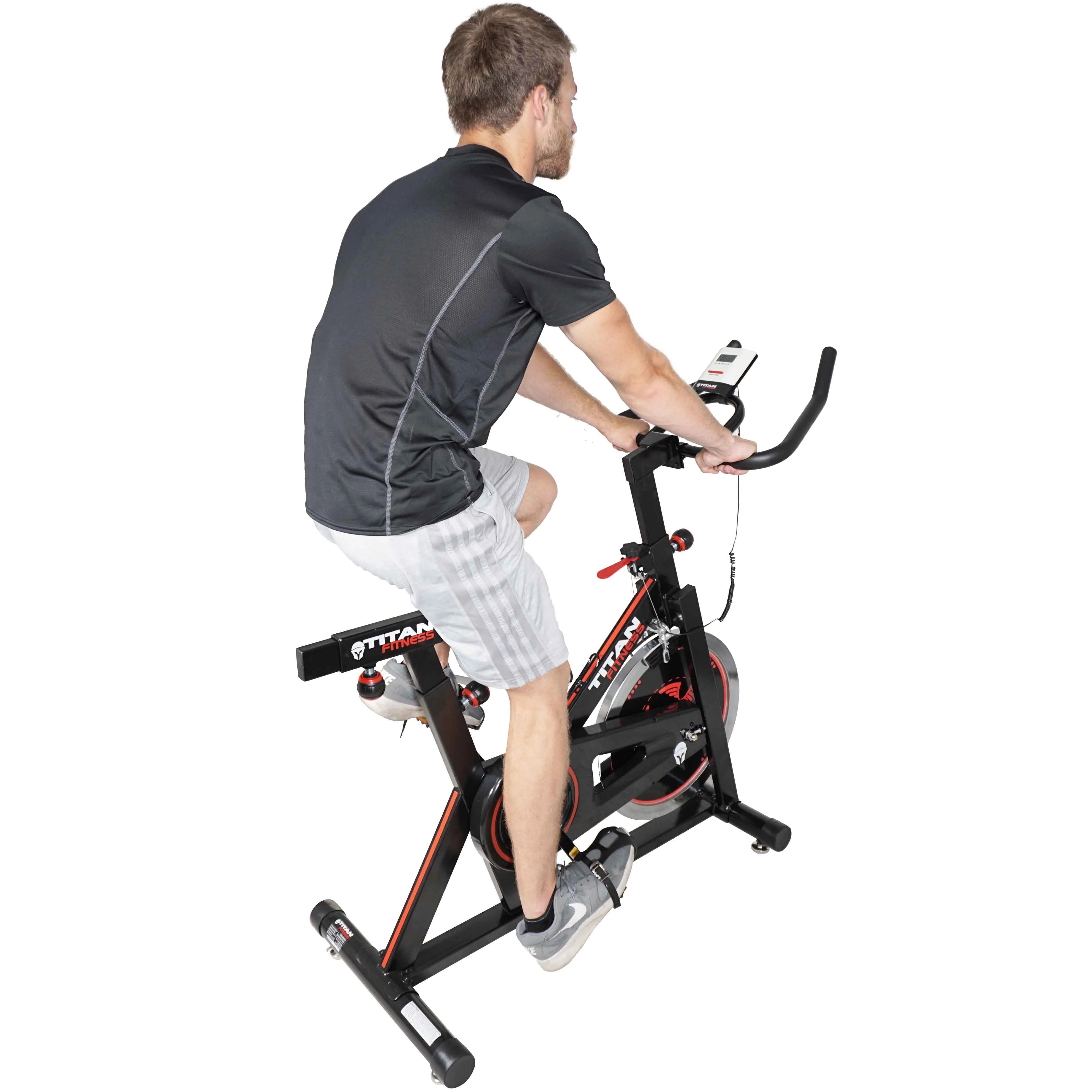 Scratch and Dent, Pro Indoor Cycling Exercise Bike w/ LCD Screen 40 lb Flywheel - Image 7