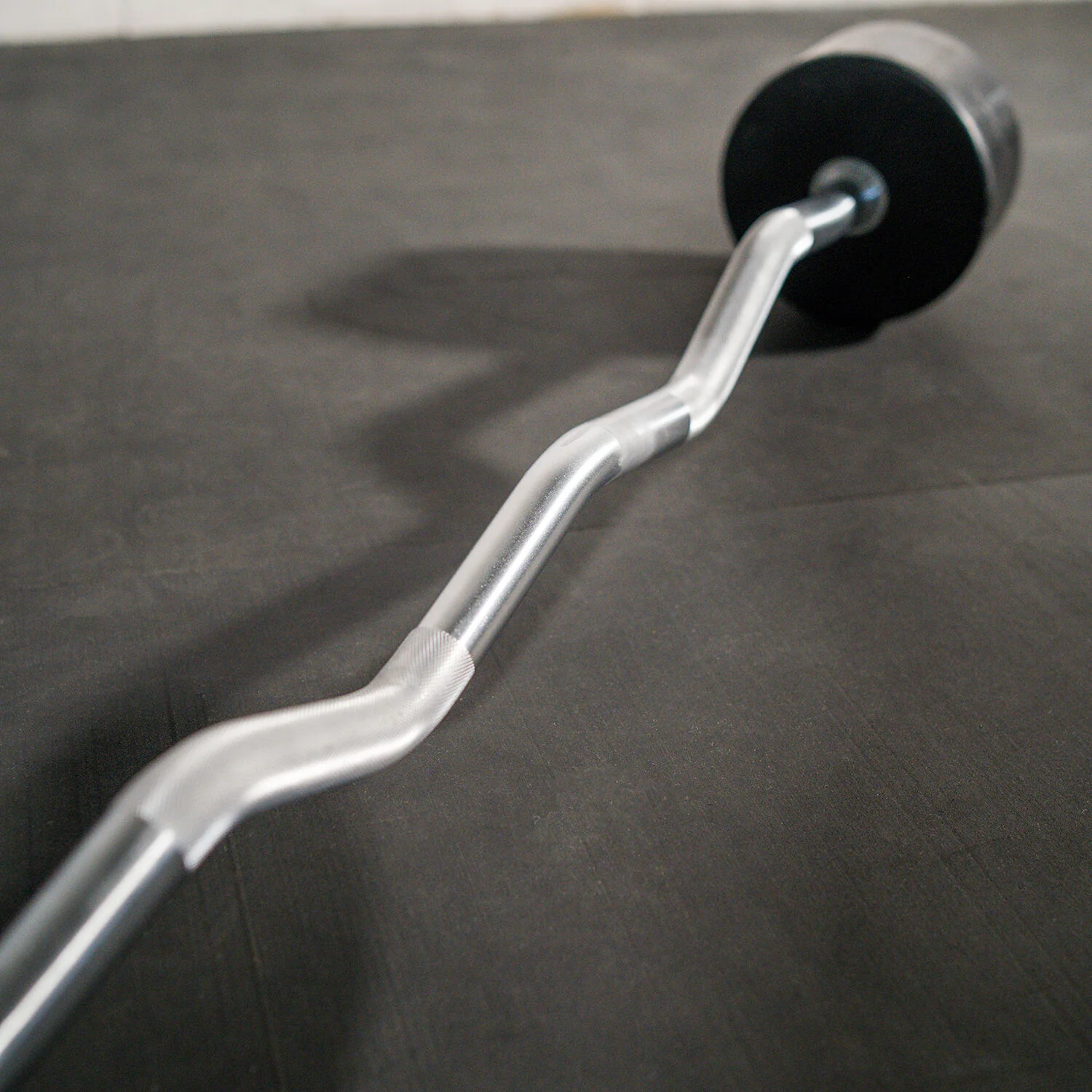 Scratch and Dent - Rubber Fixed Barbell – EZ Curl – 40 LB - FINAL SALE - Image 3
