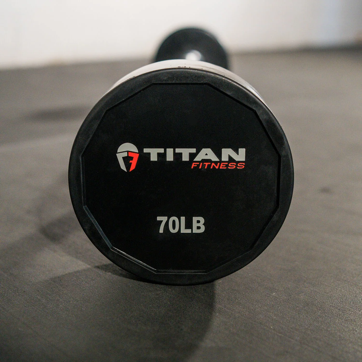 Scratch and Dent - Rubber Fixed Barbell | EZ Curl | 70 LB - FINAL SALE - Image 2