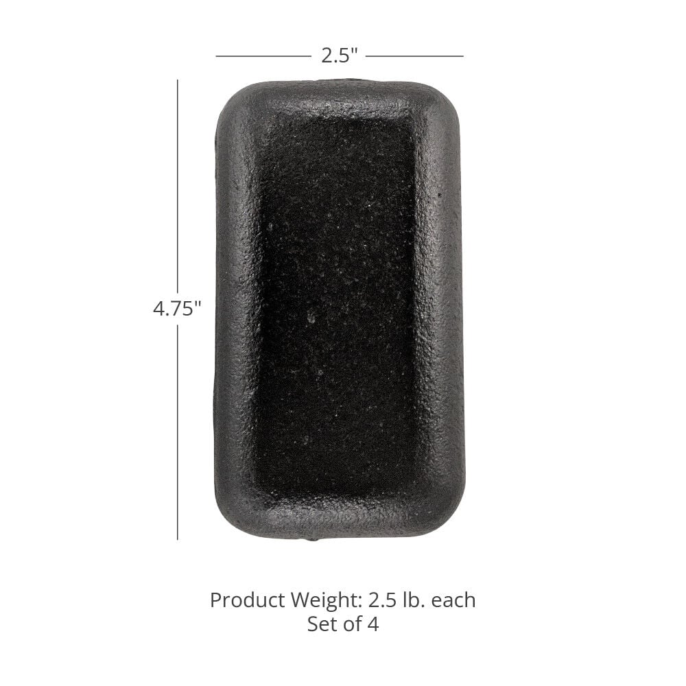 Scratch and Dent - Set of (4) 2.5 LB Weight Vest Ingots - FINAL SALE - Image 2