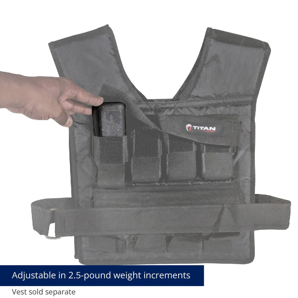 Scratch and Dent - Set of (4) 2.5 LB Weight Vest Ingots - FINAL SALE - Image 3