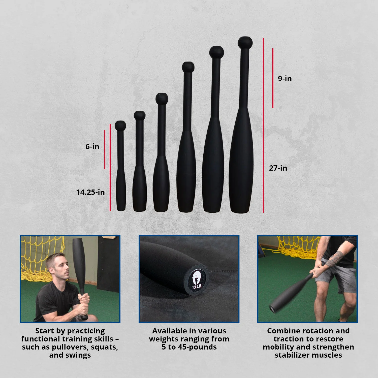 Scratch and Dent - Steel Club | 10 LB - FINAL SALE - Image 2
