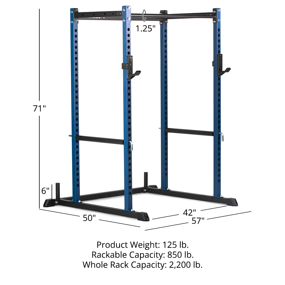 Scratch and Dent, T-2 Series Power Rack | 71" Navy - Image 10