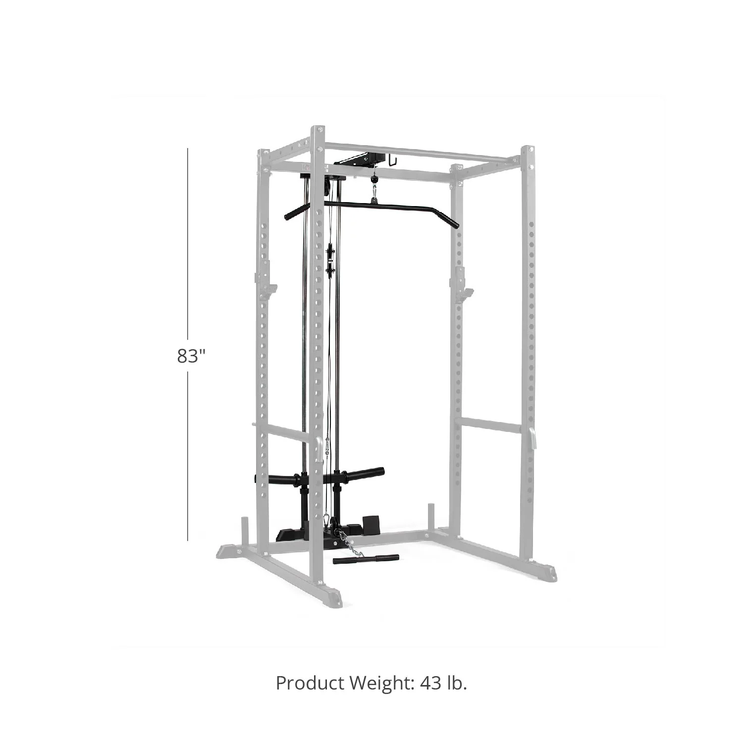 Scratch and Dent, T-2 Series Lat Tower Power Rack Attachment - Image 11
