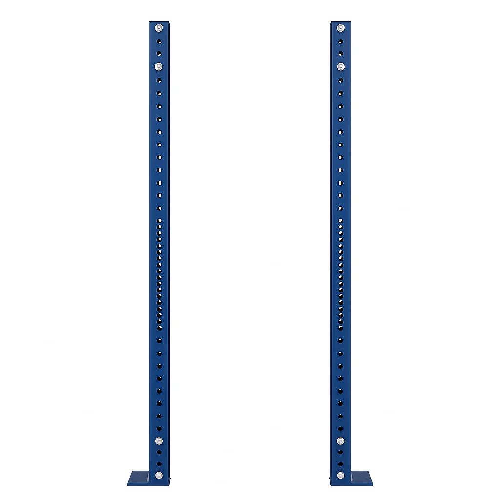 Scratch and Dent, T-3 Series Navy Bolt Down Uprights | 2 Pack