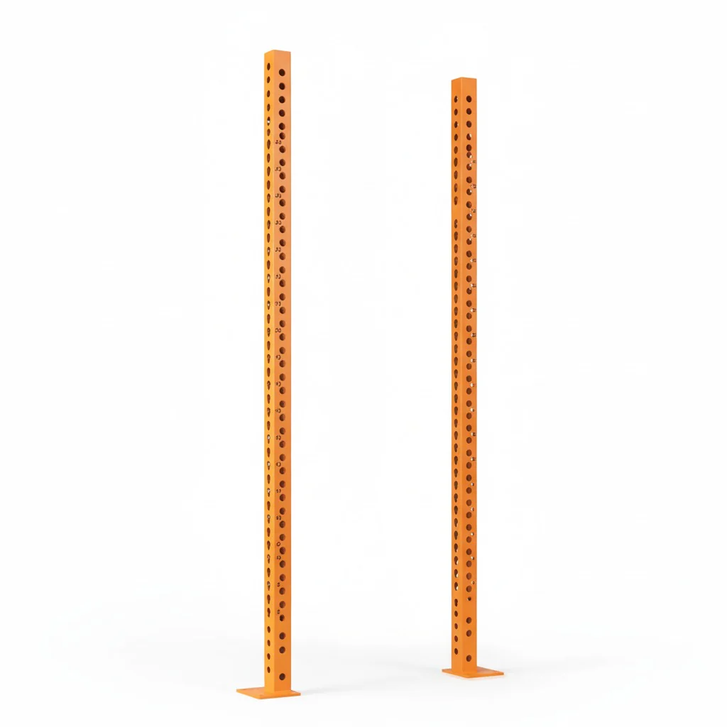 Scratch and Dent, Titan Series Orange Bolt Down Uprights | 2 Pack