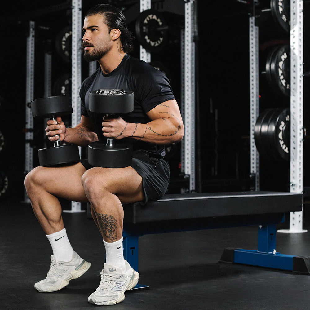 TITAN Series Single Post Flat Bench - Image 28