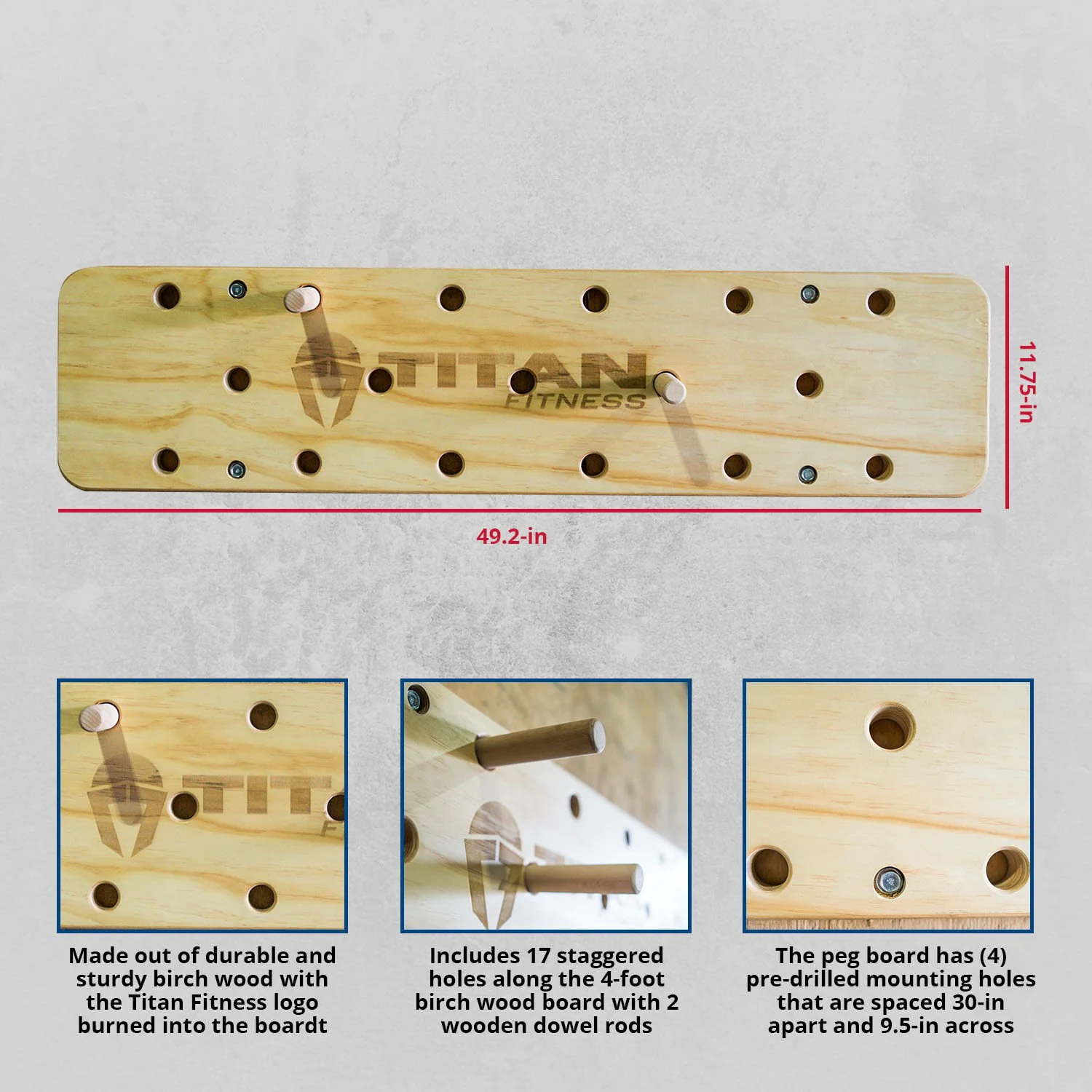 Scratch and Dent - Wall Mounted Peg Board - FINAL SALE - Image 7
