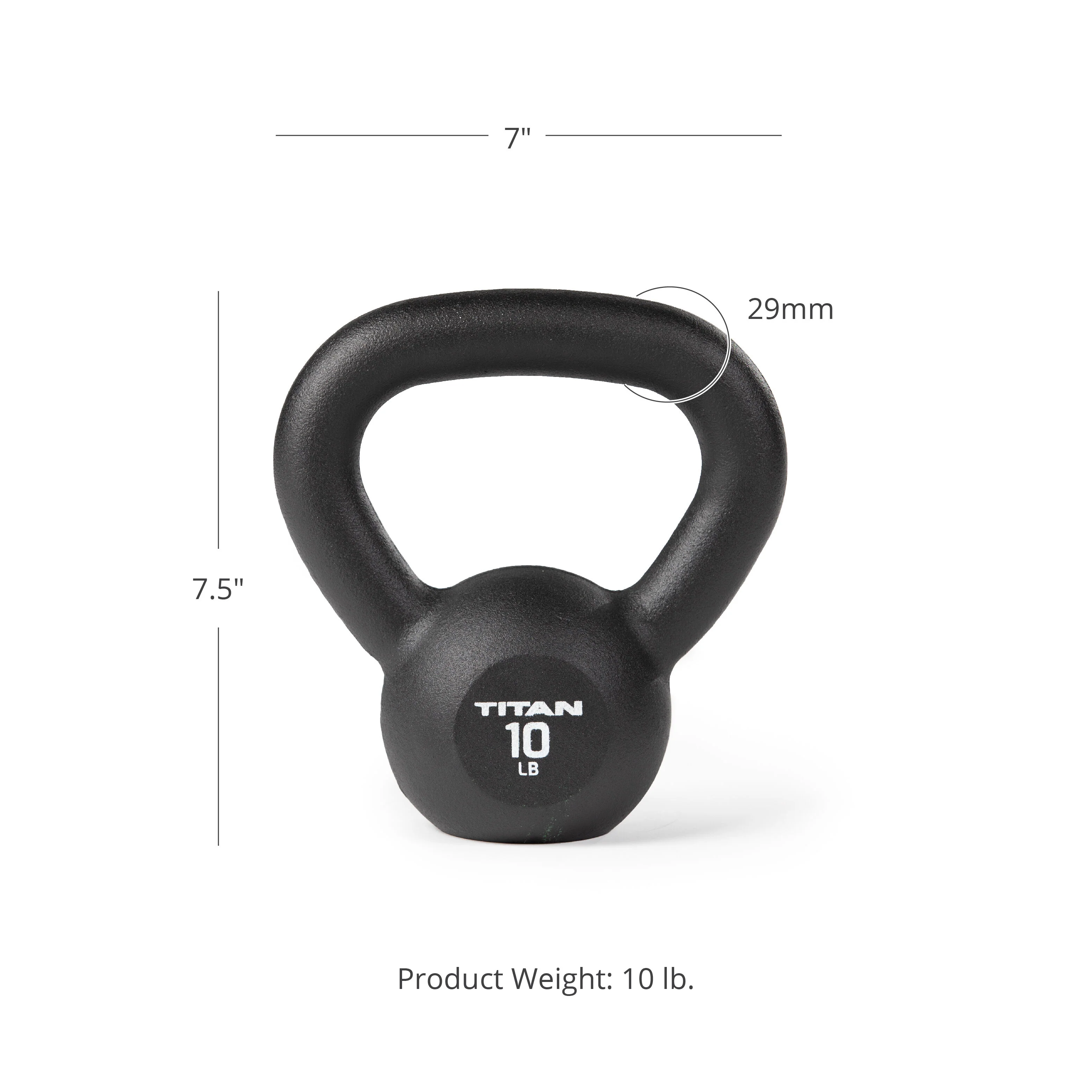 Scratch and Dent - 10 LB Cast Iron Kettlebell - FINAL SALE - Image 7