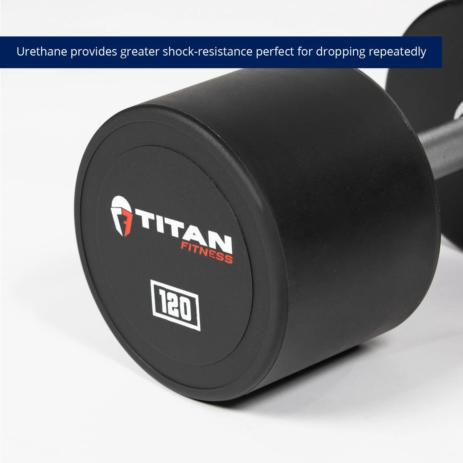 Scratch and Dent, 120 LB Classic Round Urethane Dumbbell - Image 3