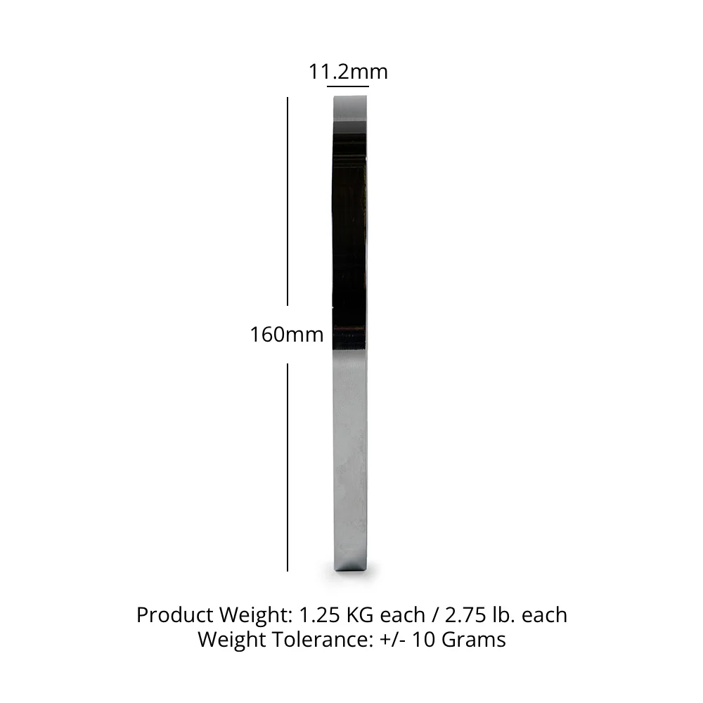 1.25 KG Pair Calibrated Steel Plates - Image 6