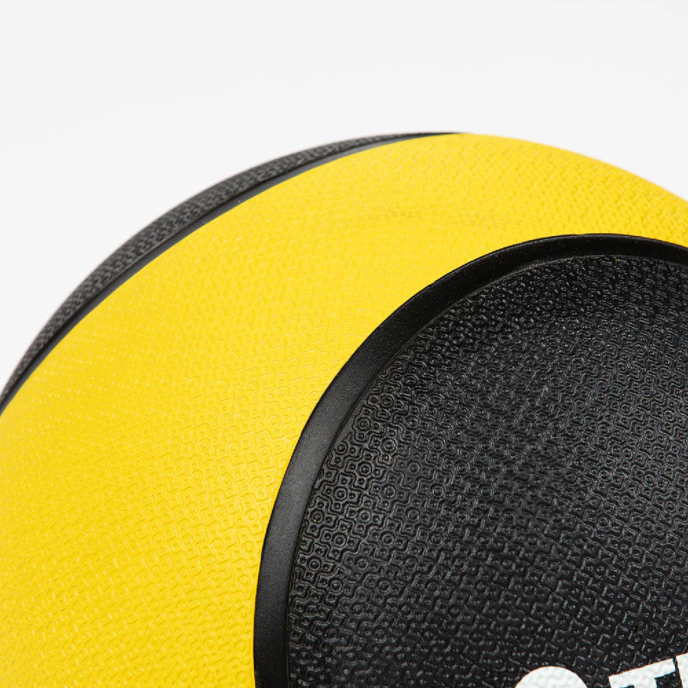 Scratch and Dent - 12lb Rubber Medicine Ball Yellow / Black - FINAL SALE - Image 4