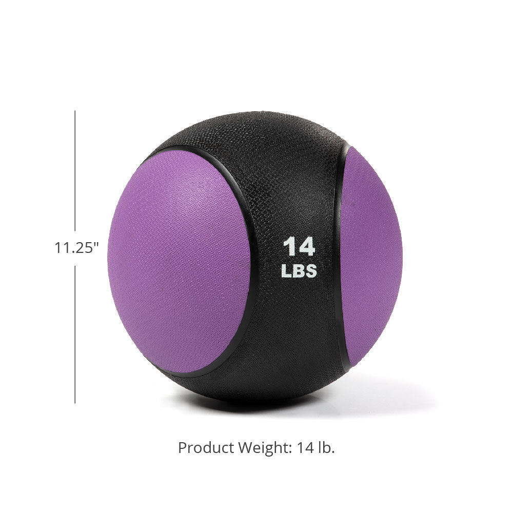 Scratch and Dent - 14lb Rubber Medicine Ball - FINAL SALE - Image 2