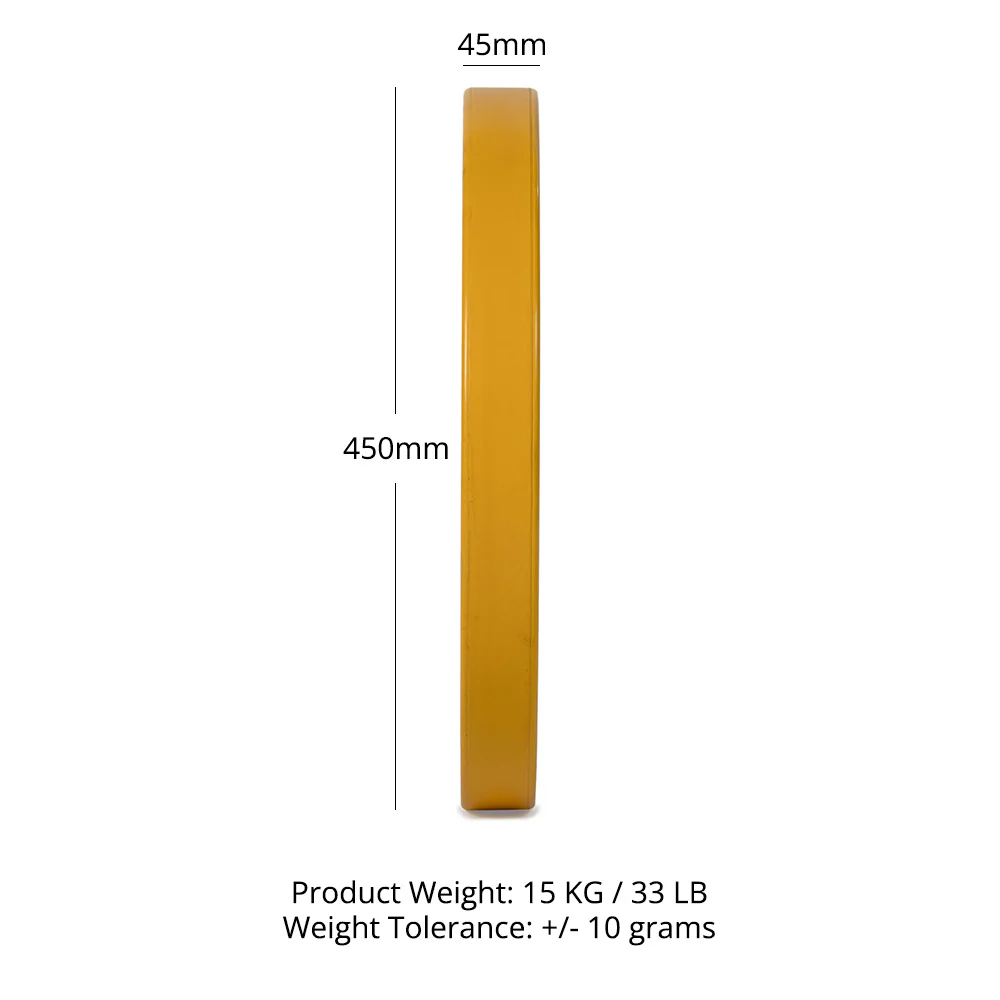 Scratch and Dent, 15 KG Single Elite Color Bumper Plate - Image 4