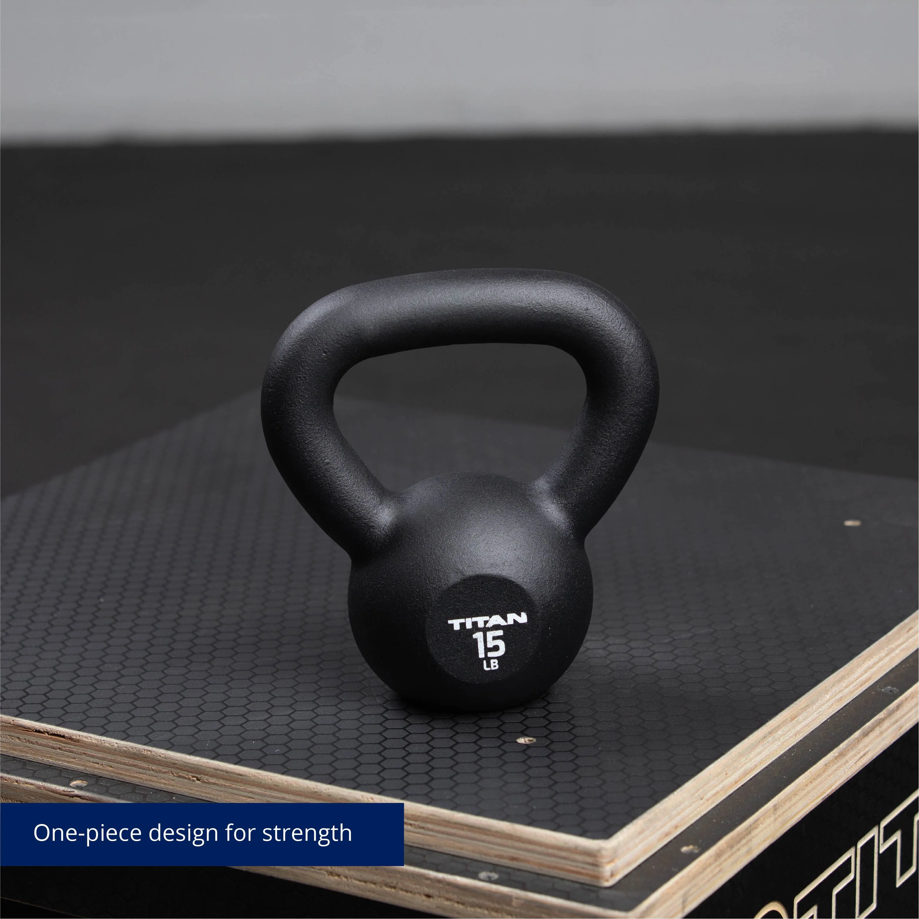 Scratch and Dent - 15 LB Cast Iron Kettlebell - FINAL SALE - Image 3