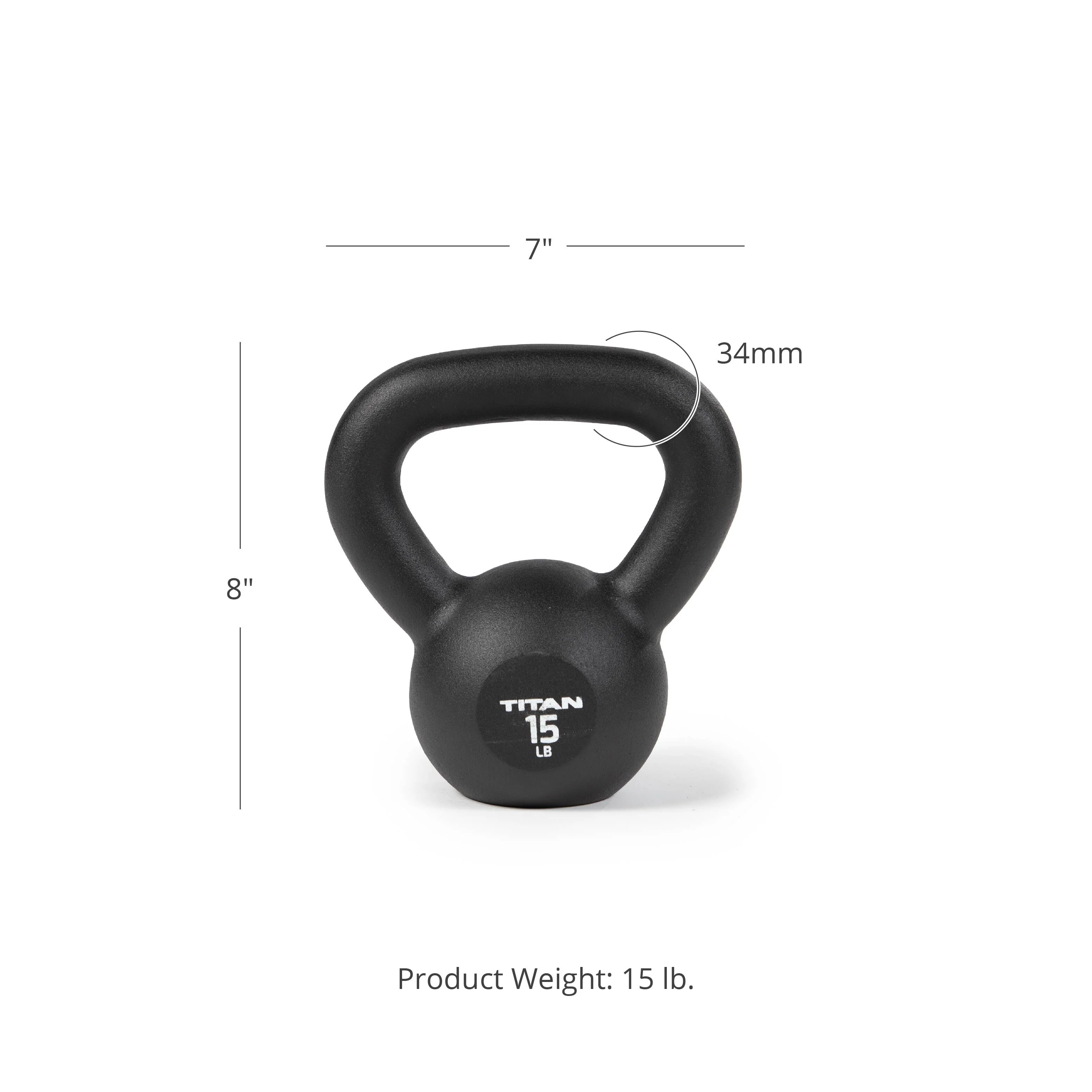 Scratch and Dent - 15 LB Cast Iron Kettlebell - FINAL SALE - Image 7