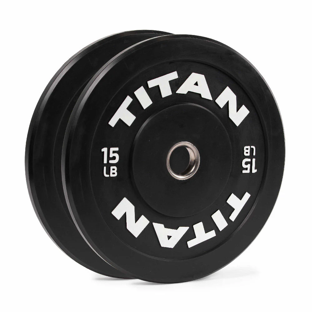 Scratch and Dent - 15 LB Pair Economy Black Bumper Plates - FINAL SALE