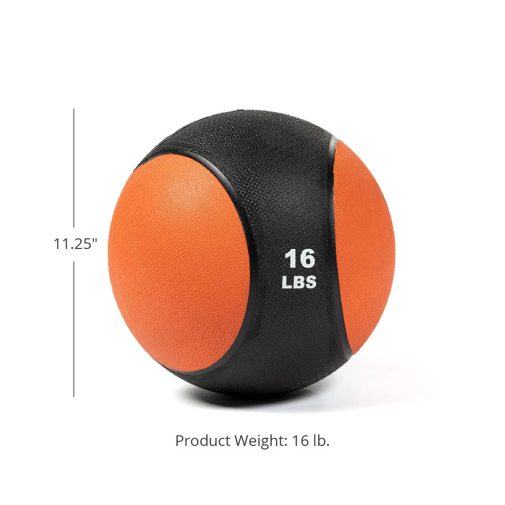 Scratch and Dent - 16lb Rubber Medicine Ball - FINAL SALE - Image 2