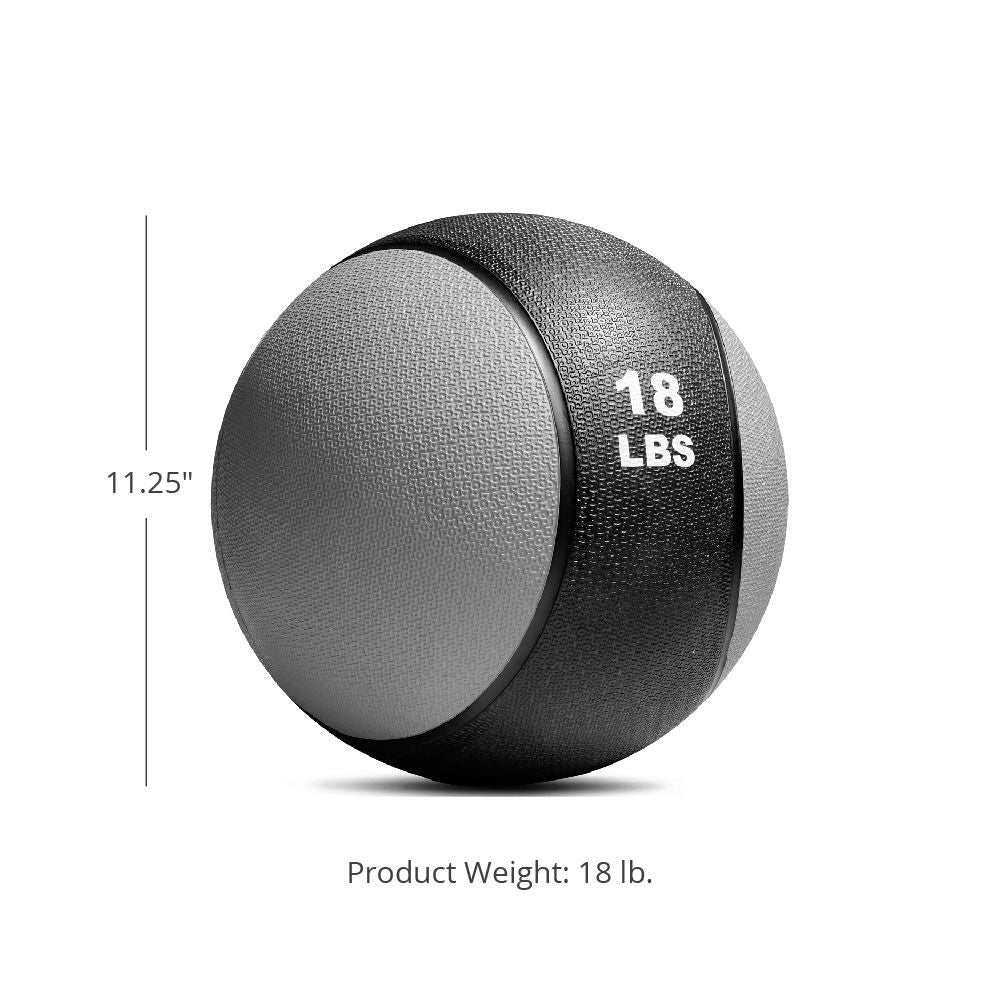 Scratch and Dent - 18lb Rubber Medicine Ball - FINAL SALE - Image 2