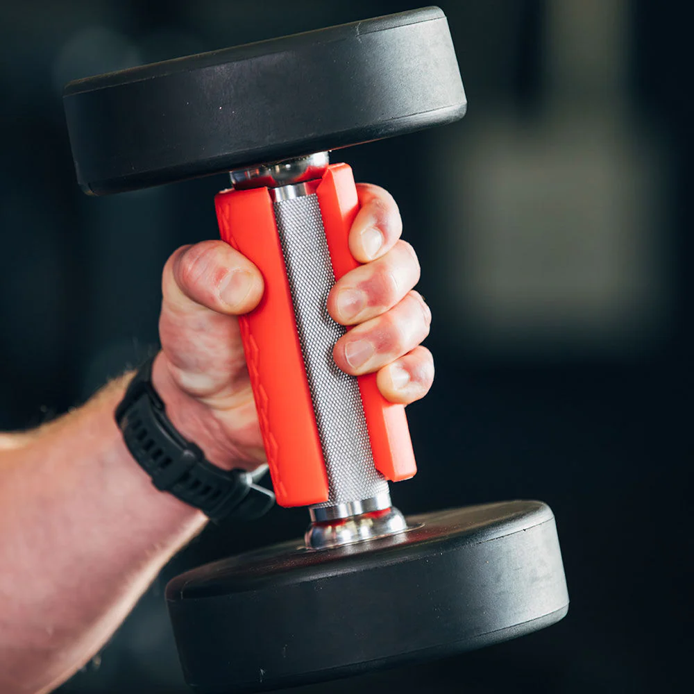 2" Red Weight Bar Grips - Image 5
