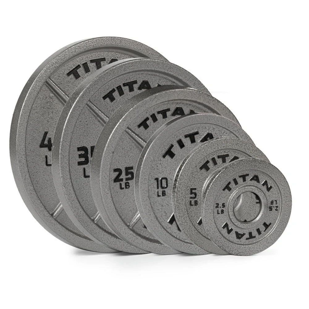 Scratch and Dent - 245 LB Set Cast Iron Olympic Plates - FINAL SALE