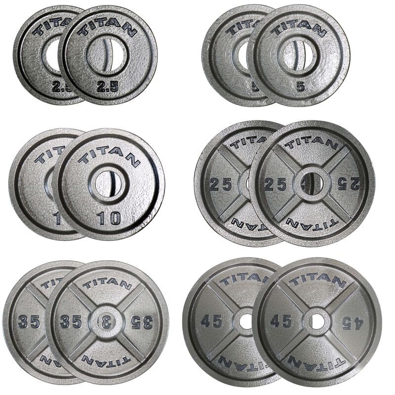 Scratch and Dent - 245 LB Set Cast Iron Olympic Plates - FINAL SALE - Image 9